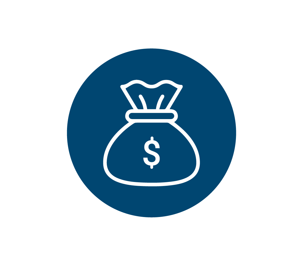 Ícono saco de dinero