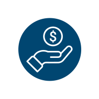 ICONOSMesa de trabajo 4 Ícono mano con moneda